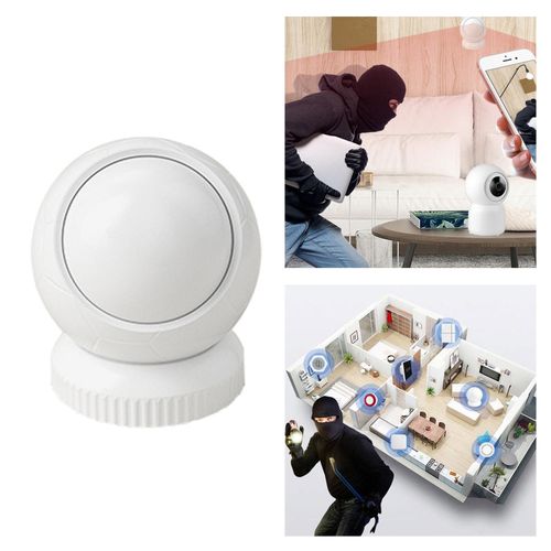 WiFi PIR Motion Sensor 26 Feet Detect with Magnet for Home Alarm