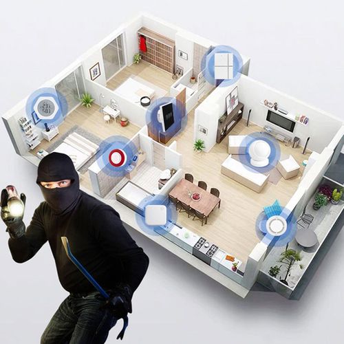 WiFi PIR Motion Sensor 26 Feet Detect with Magnet for Home Alarm