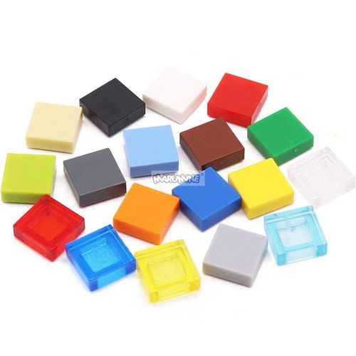 MARUMINE 1000PCS 1x1 Tile Building Blocks Bulk Accessories MOC Base Bricks Parts 3070 Compatible All Major Brands Toy for