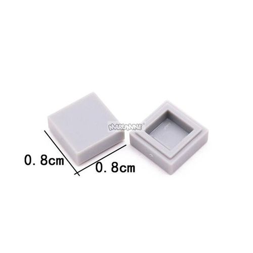 MARUMINE 1000PCS 1x1 Tile Building Blocks Bulk Accessories MOC Base Bricks Parts 3070 Compatible All Major Brands Toy for