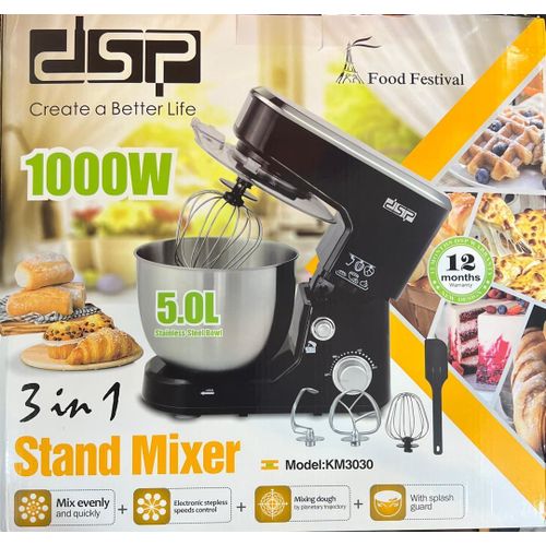 Dsp 5L 3 In1 Egg Beater Dough Hand Stand Mixer Food Processor