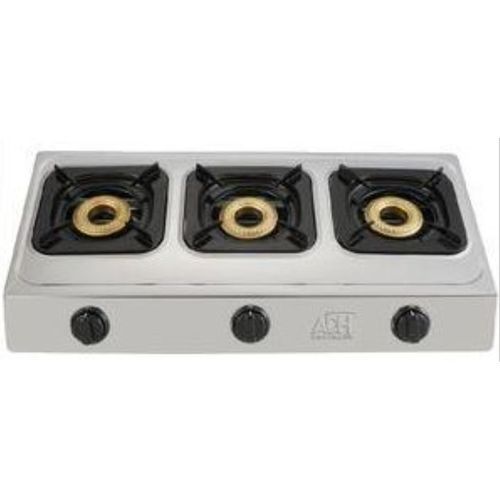 ADH 3 Burner Gas Stove &ndash; Silver