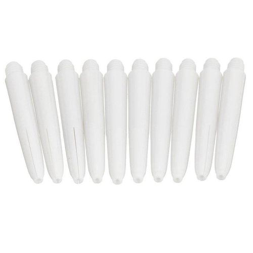 New 10PCs 10x Replacement Nylon Darts Stems Shafts Set Length 35mm White