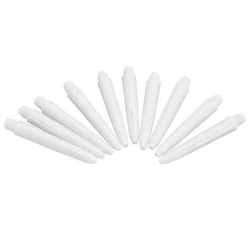 New 10PCs 10x Replacement Nylon Darts Stems Shafts Set Length 35mm White