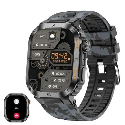 Smart Watch Men Sports Bluetooth Call Smartwatch Strong Battery Life 100+ Exercise Modes IP68 Waterproof Fitness Wristwatch