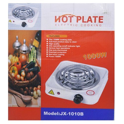 Jx 1010B Hot Plate Electric Cooker 1000Watts - White