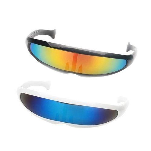 2pack Novelty Futuristic  Mirrored Sunglasses Party Eyewear Costume