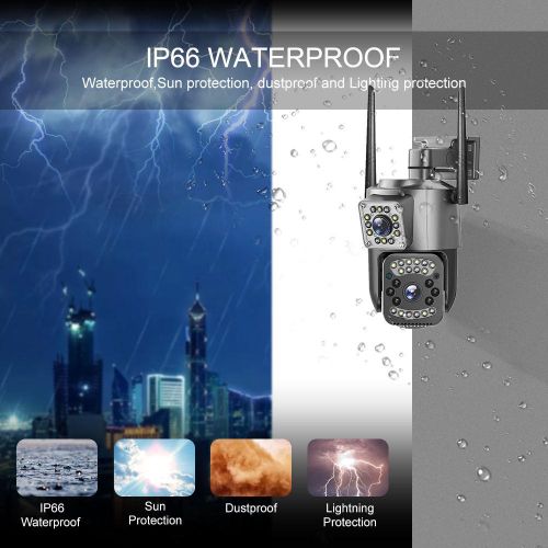 Outdoor camera waterproof 8MP 4k ip67 High Speed PTZ Outdoor Camera CCTV Security Wireless Motion Detection 4MP Network Camera