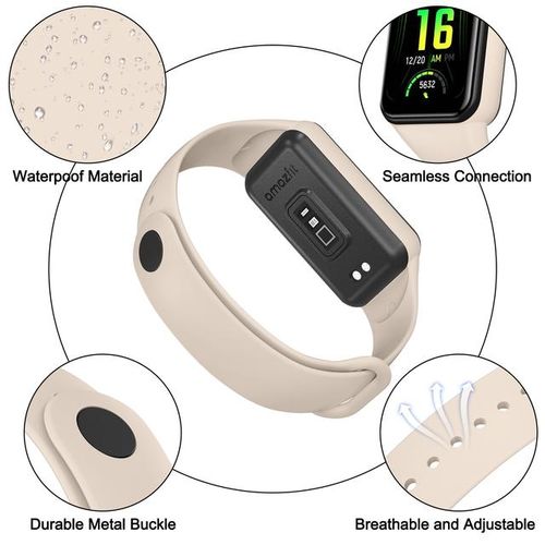 3 Pack Strap For Huami Amazfit Band 7 Band Silicone Adjustable Bracelet Watchband Replacement For Huami Amazfit Band 7 Correa