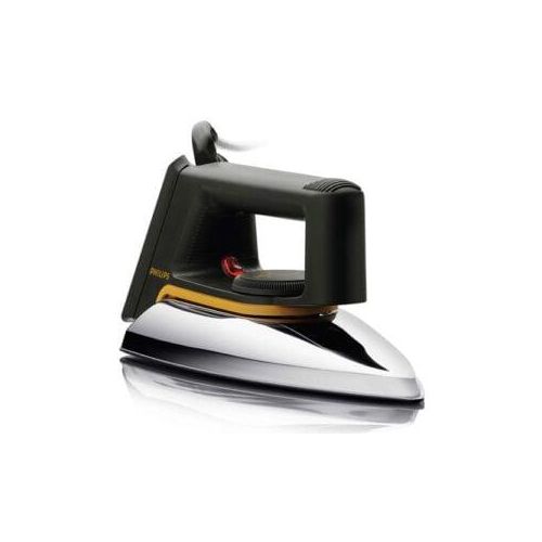 Philips Original Electric Dry Iron With Stainless Steel Plate Fast And Efficient Iron With Speed Shaped Soleplate-Silver