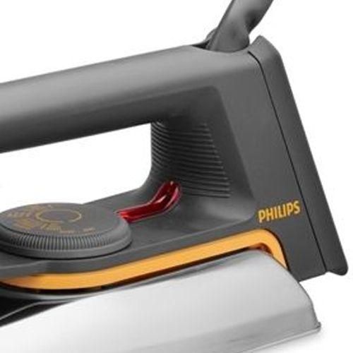Philips Original Electric Dry Iron With Stainless Steel Plate Fast And Efficient Iron With Speed Shaped Soleplate-Silver