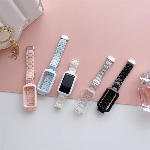 Resin Watch Strap For Huawei Honor Band 6 7 Candy Bracelet Correa For Huawei Band 7 Band7 Ceramic-Like Replacement Watchband