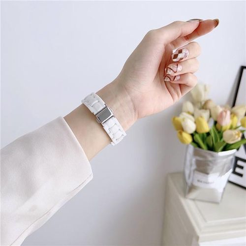 Resin Watch Strap For Huawei Honor Band 6 7 Candy Bracelet Correa For Huawei Band 7 Band7 Ceramic-Like Replacement Watchband