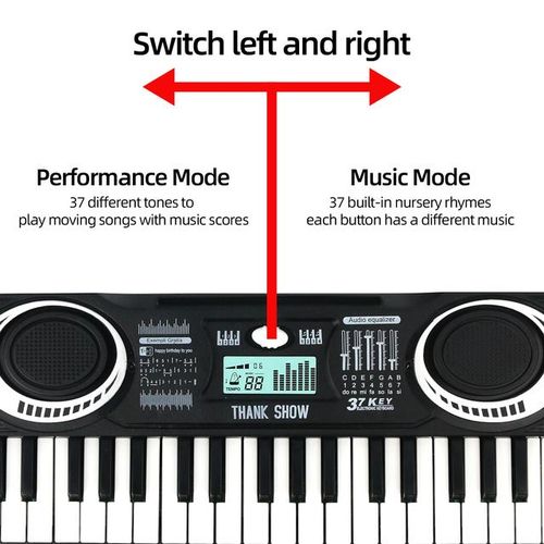 1PC Kids Piano Keyboard, 37 Keys Electronic Piano for Kids Portable Multi-Function Musical Instruments Birthday Toys for 3+