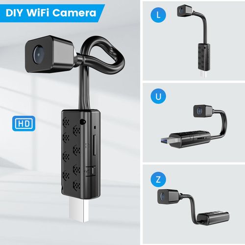 360 Flexible Mini WiFi USB Camera Night Vision 1080P Wireless IP Camera For Security