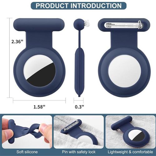 Silicone Airtag Holder For Kids Elderly Hidden Gps Kid Airtag Case With Invisible Pin Anti Lost Air Tag Case Cover For Toddlers