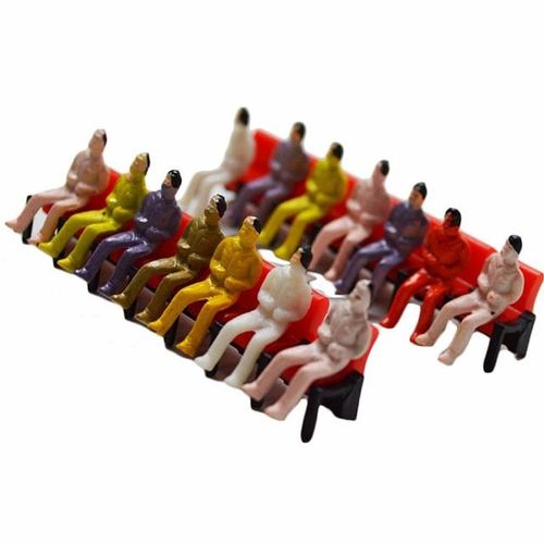 Miniature Cinema Chair Model Scale 1:50 1:75 1:100 Architecture Model Seats Toy Theaters Scenery for Decoration 5 Sets/Lot