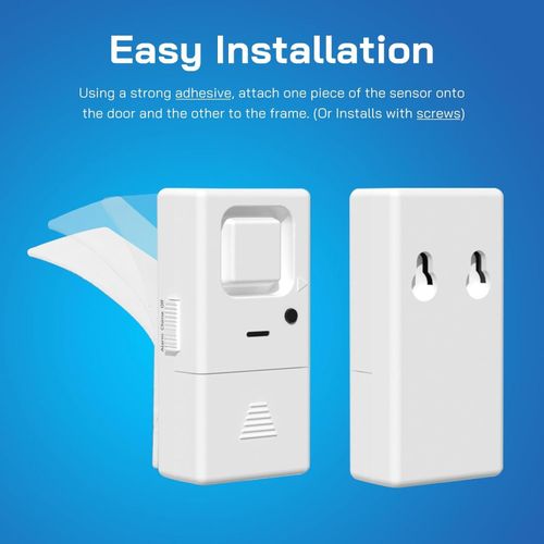 Door Window Alarms - 4 Pack - Adjustable Volume, Chime/Alarm, Wireless, Door Window Alarm Sensor for Home Security, Kids Safety,