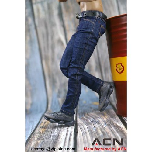 ACNTOYS 1/6 Scale Trend Doll Clothing Men's Jeans With Belt ACN001 Model Toy Clothing for 12 Inch Dolls Action Figure