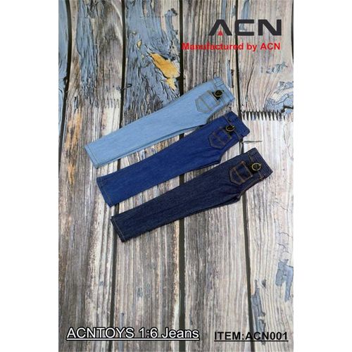 ACNTOYS 1/6 Scale Trend Doll Clothing Men's Jeans With Belt ACN001 Model Toy Clothing for 12 Inch Dolls Action Figure