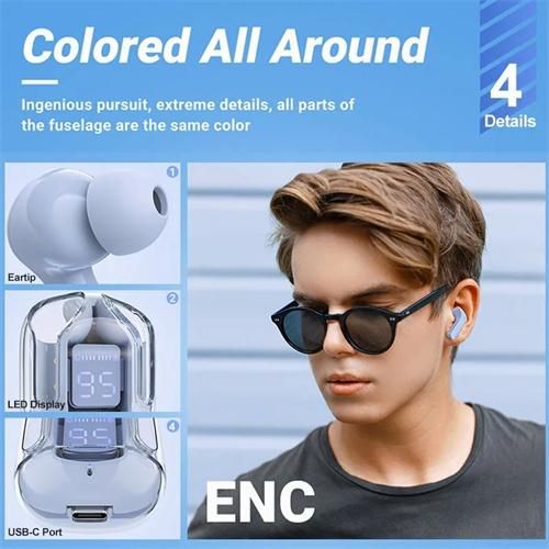 Air31 Headphones Wireless Bluetooth 5.3 Headphones Sports Gaming Headphones Noise Canceling Earbuds