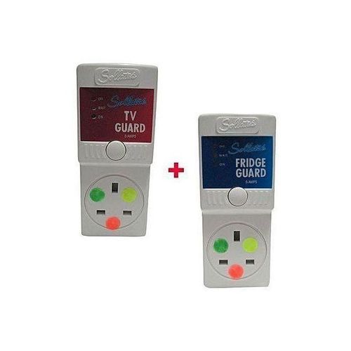 Sollatek Bundle Of TV Guard 13Amps & Fridge Guard 13Amps - White
