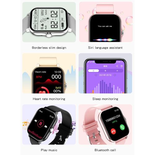 Y13 Lady's Business Bluetooth Smart Watch With 2 Pair Straps Sport Fit Healthy Monitor Android iOS Women Smartwatch Band