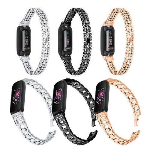 Stainless Steel Band For Fitbit Inspire 3 Smart Bracelet Strap Diamond Women Men Wristband Accessories For Fitbit Inspire 3