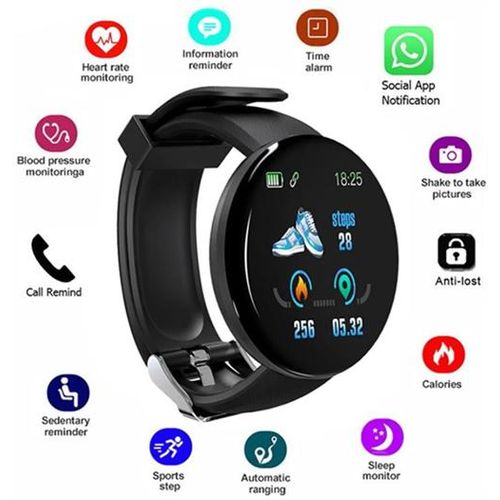 Smart Watch Round Fitness Digital Smart Watch