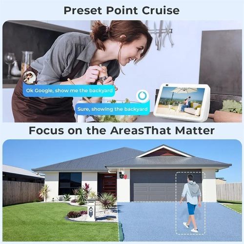 Icsee 2k 4mp Wifi Outdoor Security Camera Double Lens Hd Wireless Ptz Video Surveillance Ip Camera