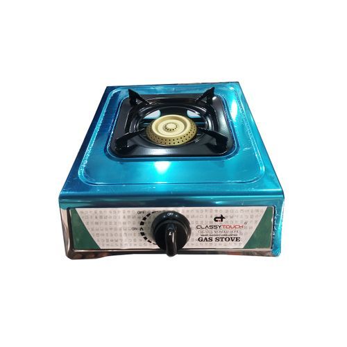Gas Stove With Stainless Steel Top And 1Burners-Silver