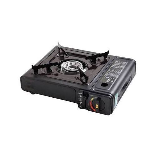 New Portable Single Butane Gas Cooker Stove + Free can- Black