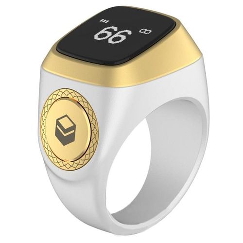 Iqibla Smart Tasbih Tally Counter Ring For Muslims Zikr Digital Tasbeeh 5 Prayer Time Reminder Waterproof