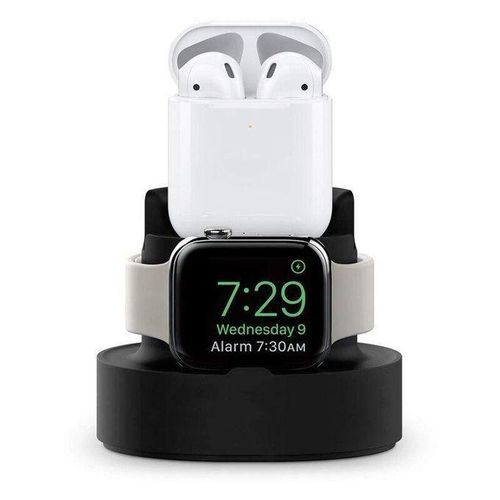 3 In 1 Watch Earphone Silicone Charging Stand for Apple Watch Series 7 6 5 4 3 2 1 SE IWatch IPhone Charger Dock Station