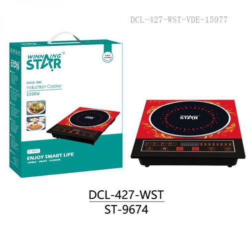 Winningstar Electric Infrared Cooker Vitroceram Panel Portable Single Burner - Multicolor