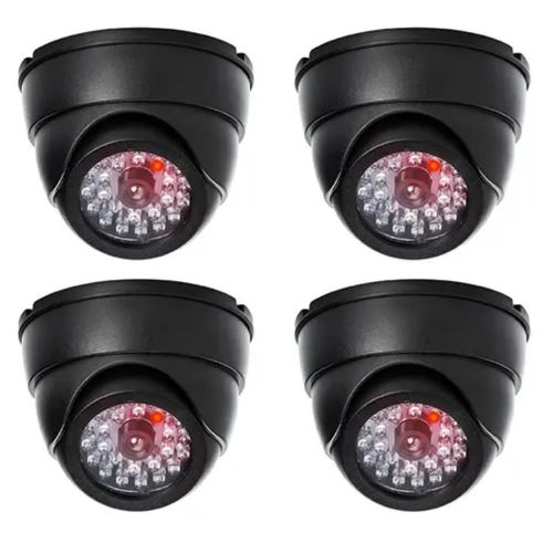 2025 Security Camera Flashing Red light Outdoor indoor False/Dummy camera-Black