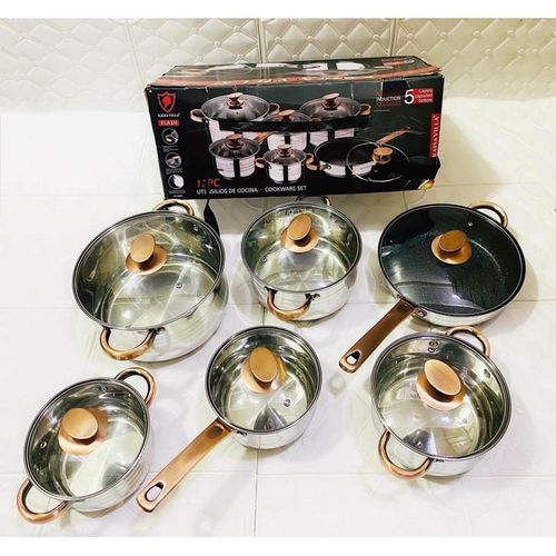 A set of 6 Stainless Steam Pot  Induction Cooker