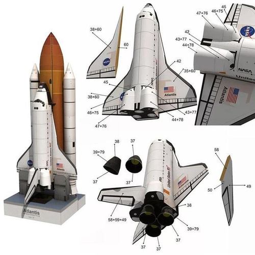 Space SLS Rocket Platform Building Blocks Set Airplane Aircraft Shuttle Bracket Base Bricks Children Toys Gifts