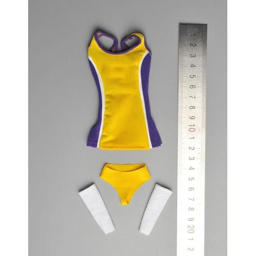 Maestro Studio 1/6 Scale Women's Cheerleading Costume Basketball Clothes Canvas Shoes Model for 12'' Action Figure Dolls