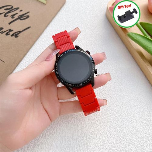20mm/22mm Carbon fiber Band For Samsung Galaxy watch 6/4/3/5/pro/classic/Active 2/Gear S3 link bracelet Huawei gt 3-pro-2 strap