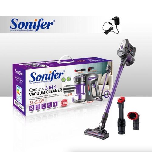 Versatile Electric Vacuum Cleaner With High Suction Power And Washable Filter-Multicolour
