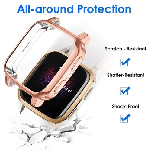 Tpu Electroplated Case Cover Protective For Garmin Venu Sq Garmin Venu Sq Music Bumper Screen Protector