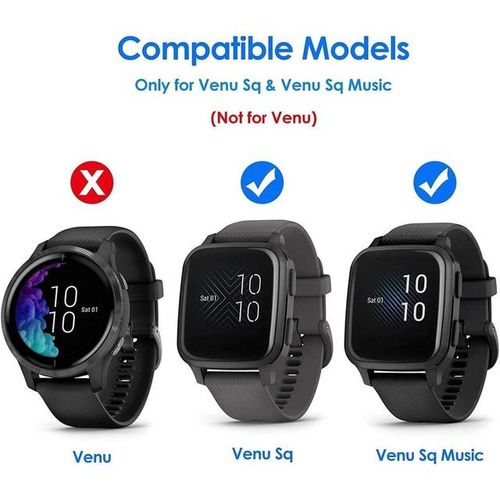 Tpu Electroplated Case Cover Protective For Garmin Venu Sq Garmin Venu Sq Music Bumper Screen Protector