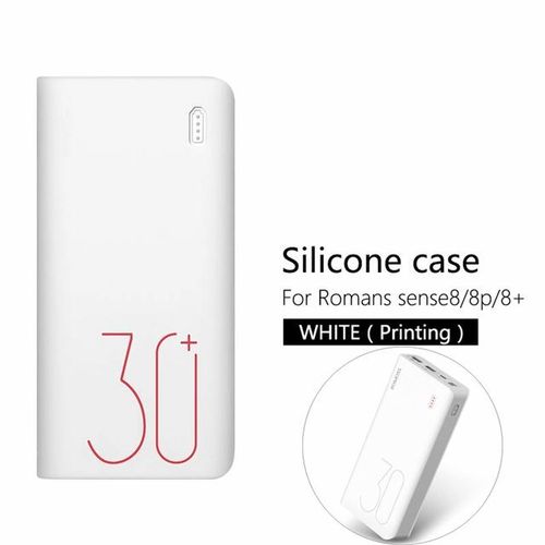 Silicone Protective Case Cover For Sense 8 8f Soft Impact Resistant 30000mah Power Bank Skin Sleeve Protector Red