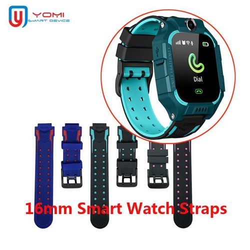 16mm Kids Watch Strap For Z6 Q12 Q19 Z5 Universal Children's Smart Watch Straps Easy Release Silicone Replacement Belt With Ears
