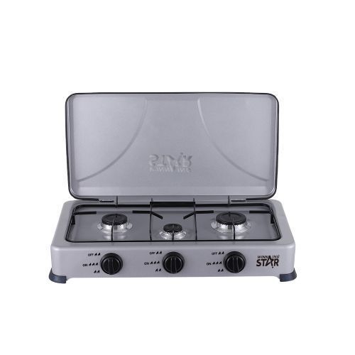Winningstar Deluxe Tripple Burner Gas Stove-Silver
