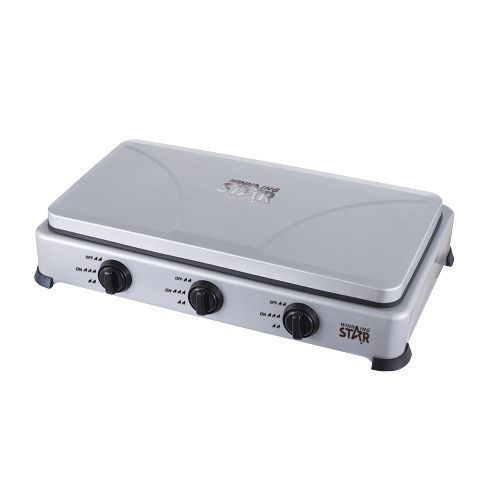 Winningstar Deluxe Tripple Burner Gas Stove-Silver