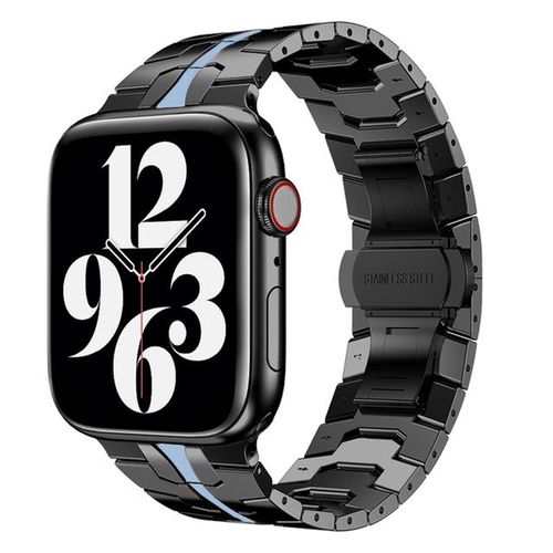 For Watch 7se New Man Stainless Steel Metal Strap For Iwatch 7 6 5 4 3 2 45mm 44mm 42mm 41mm 40mm 38mm Bracelet