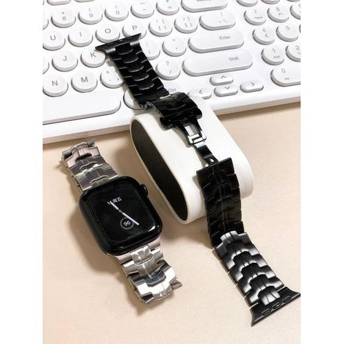 For Watch 7se New Man Stainless Steel Metal Strap For Iwatch 7 6 5 4 3 2 45mm 44mm 42mm 41mm 40mm 38mm Bracelet