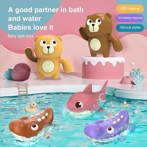 1PCS Swimming Promotes Sensory Development Waterproof Bath Time Fun -selling Water Toys For Babies Chain-up Cute And